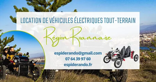 EspiderRando - Activité Touristique Roannais - Location VTT Assistance Electrique Cordelle à Le Coteau